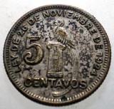J.395 GUATEMALA 5 CENTAVOS 1932 ARGINT
