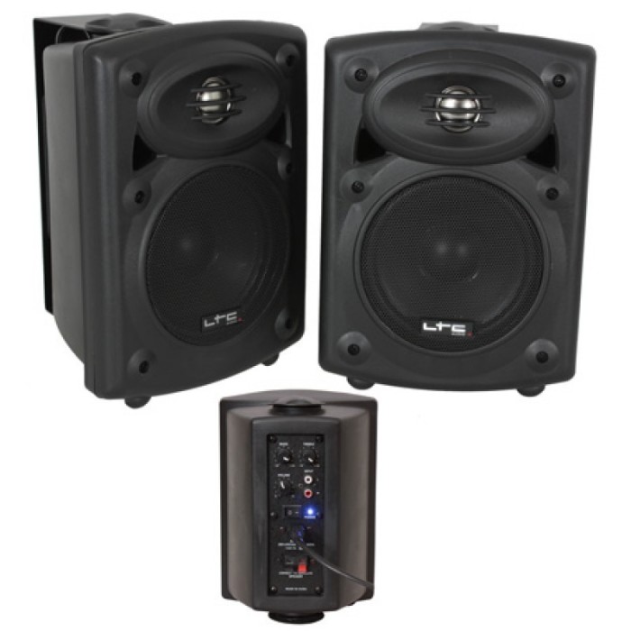 Set 2 boxe monitor, RCA, Bluetooth, amplificator integrat, 80 W Set 2 boxe monitor, RCA, Bluetooth, amplificator integrat, 80 W