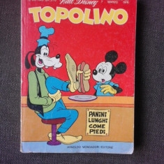 REVISTA TOPOLINO NR, 1058/1976, REVISTA CU BENZI DESENATE, PENTRU COPII (TEXT IN LIMBA ITALIANA)