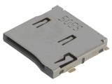 Conector pentru carduri microSD push-push SMT aurit