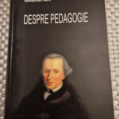 Despre pedagogie Immanuel Kant