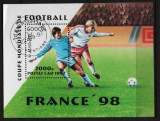 LAOS 1997 - FOTBAL. C.M. FRANTA 1998. BLOC STAMPILAT, K133