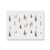 Cumpara ieftin Sablon Perete vopsire, tencuiala 900x600x0.7mm Fir Tree Forest Refolosibil, model MXSP7052