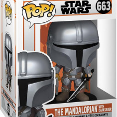 Figurina - Pop! - Star Wars - The Mandalorian with Darksaber | Funko