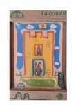 Cumpara ieftin Joc educativ din lemn cu sireturi, castel, Lena