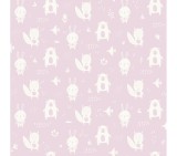 Tapet copii cu animale, pe un fomd roz, My Kingdom L91303