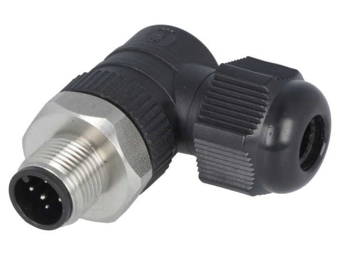 Conector M12 tată IP67, pe cablu