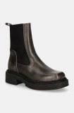 Steve Madden ghete chelsea de piele Churro femei, culoarea gri, cu platforma, SM11003363