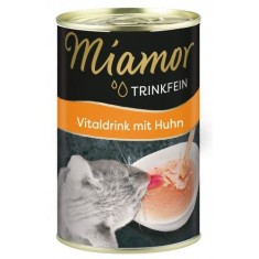 Hrana umed-lichida pisici, Miamor Vital Drink cu pui, 135 ml