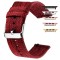 Curea material textil, compatibila Apple Watch 9|8|7|6|5|4|3|2|1 Series, 41mm|40mm|38mm, telescoape QR, Mahon Red