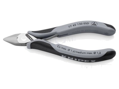 Cleşti laterali KNIPEX ESD 130mm fără faţetă foto