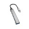 Dudao HUB 4in1 USB-C - 4x USB-A (3 x USB2.0 / USB3.0) 6,3 cm negru (A16T)