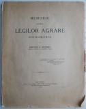 Memoriu asupra legilor agrare din Romania &ndash; Dimitrie A. Sturdza