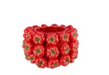 Cumpara ieftin Vaza flori ceramica rosie verde Gazpacho 33,5x32x22h