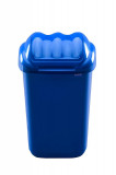 Cos Plastic Cu Capac Batant, Pentru Reciclare Selectiva, Capacitate 50l, Plafor Fala - Albastru