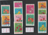 Gabon 1971 Mi 425/30 + 430 A/F - Flora, flori, Nestampilat