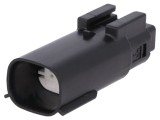 Conector automotive tată MX150L, 2 pini, IP67, pe cablu