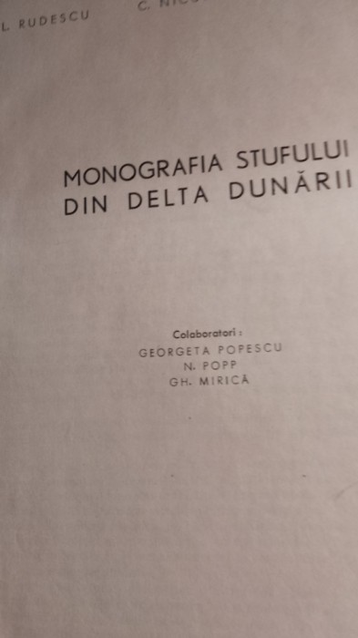 Monografia stufului,l rudescu cu autografie / 280