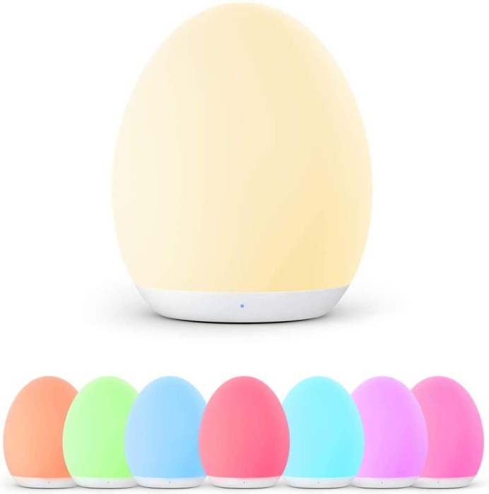 Lampa de veghe VAVA VA-CL009 LED, RGB, cu reglare touch a Intensitatii, lumina calda