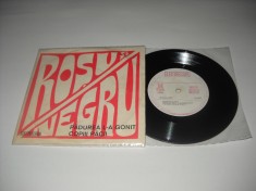 Ro?u ?i Negru: Padurea L-a Gonit / Copiii Pacii(1975)disc mic vinil rock, VG/VG+ foto