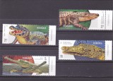 ROMANIA 2020 CROCODILI SERIE COMPLETA LP.2307 MNH, Fauna, Nestampilat