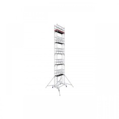 Schela mobila KRAUSE Protec, 0.7 x 2m, aluminiu, inaltime lucru 12.3m, inaltime podest 10.3m