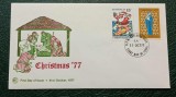 Australia 1977 - Craciun, serie pe FDC