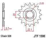 Pinion fata 12 dinti pas lant 520 &ndash; Gas Gas EC 250 - 300 - 450 F (14-16) - Yamaha YZ 125 (05-18) - WR 250 (01-18) - WR 250 R (08-15), Oem