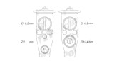 Supapa expansiune clima Mazda 3 13-19, 6 12-, Cx-5 12-, motor: 2.0, 2.5, Aluminiu, KF0361J14