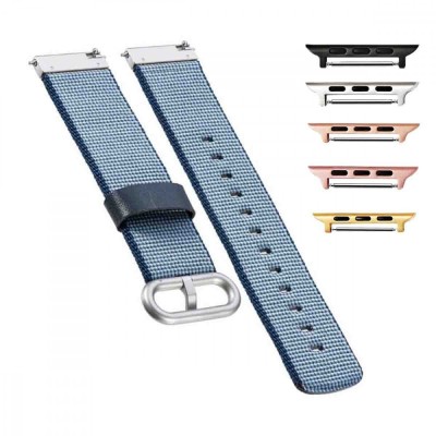 Curea material textil, compatibila Apple Watch 10, 46mm, Albastru foto