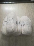 9 Bobine Fire Alpaca Premium Marca Pingouin Alb Optic