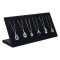 Suport Organizator Bijuterii, Velvet, Negru, Dimensiuni 25x8.5x11cm