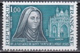 Franta 1973 - 100 de ani de la nașterea Sfintei Tereza din Lisieux, MNH, Nestampilat