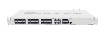 Management Switch 20 x SFP, 4 x SFP+, 4 x Combo (Gigabit sau SFP) - Mikrotik CRS328-4C-20S-4S+RM foto
