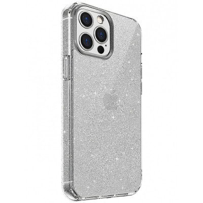 Husa TPU UNIQ LifePro Tinsel pentru Apple iPhone 12 Pro Max, Glitter, Transparenta foto