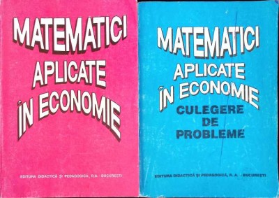 MATEMATICI APLICATE IN ECONOMIE VOL.1-2 -OCTAVIAN POPESCU-262852 foto