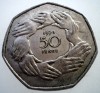 7.462 MAREA BRITANIE ANGLIA ELIZABETH E.E.C. II 50 PENCE 1973, Europa, Cupru-Nichel