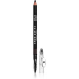 Cumpara ieftin MUA Makeup Academy Brow Define creion de sprancene de lunga durata cu pensula culoare Dark Brown 1,2 g