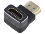 Adaptor HDMI HDCP 2.2 270&deg; argintiu, Goobay