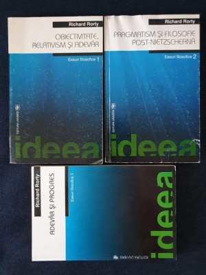 Richard Rorty &amp;ndash; Eseuri filosofice 1, 2, 3 (3 vol.) foto