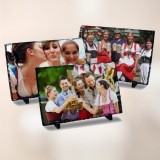 Rama foto personalizata pe piatra (ardezie) dreptunghiulara - Poza ta si text
