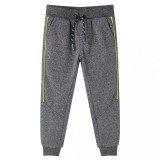 Pantaloni de trening pentru copii, gri melanj, 104