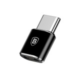 Adaptor OTG MicroUSB - Tip C (Negru) Baseus