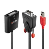 Convertor VGA la DVI-D Dual Link T-M alimentare USB, Lindy L38184