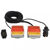 VidaXL Lumini pentru remorcă, 2 buc., roșu, 10,5x7,5x10 cm bec LED 12V