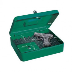 Caseta de siguranta pentru pistol si munitie model GUNBOX RTR 300x240x90 mm verde foto