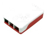 Carcasa Raspberry Pi 4 Albă și Roșie - Accesorii