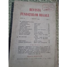 Revista Fundatiilor Regale nr.8/1935