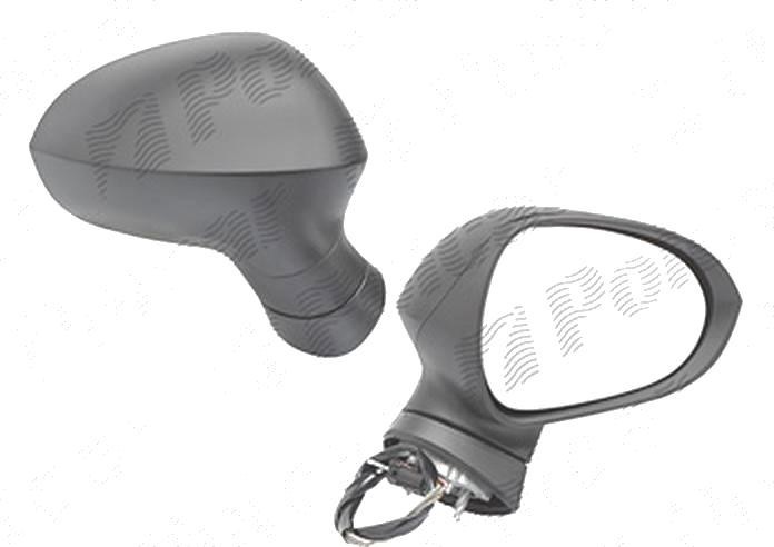 Oglinda exterioara Seat Ibiza (6j), 04.2008-04.2012; Ibiza (6j), 04.2012-, Dreapta, reglare manuala; carcasa neagra; geam convex; cromat