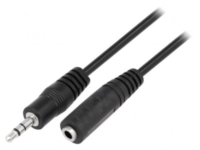 Cablu Audio Jack 3.5mm 5m Negru foto